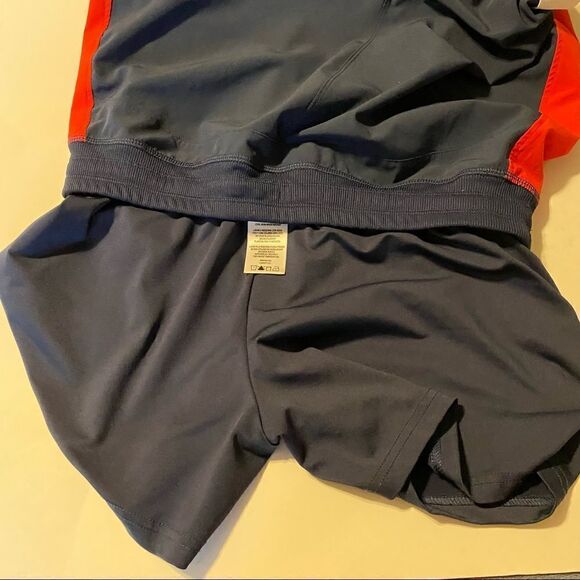 Tommy Hilfiger hi rise sports shorts navy red drawstring 5” lined shorts S/M - Picture 10 of 10